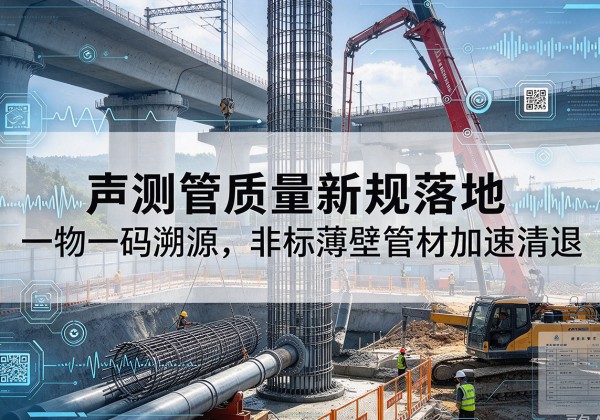 庆元声测管质量新规落地，一物一码溯源，非标薄壁管材加速清退