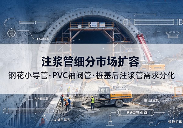 庆元注浆管细分市场扩容，隧道钢花小导管、PVC 袖阀管、桩基后注浆管需求分化